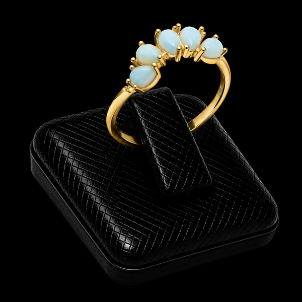 Bague Argent 925 Larimar Diadème