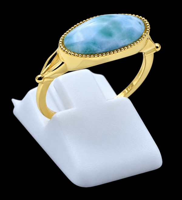Bague Argent 925 Larimar Ovale