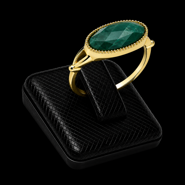 Bague Argent 925 Malachite Ovale