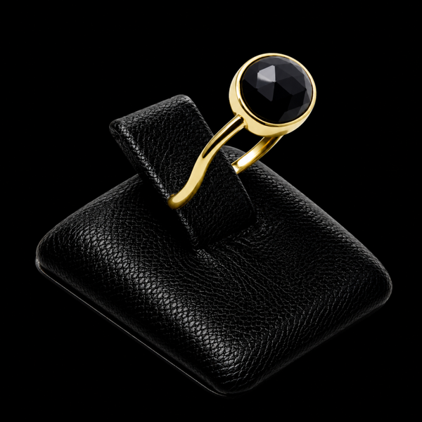 Bague Argent 925 Onyx Ronde