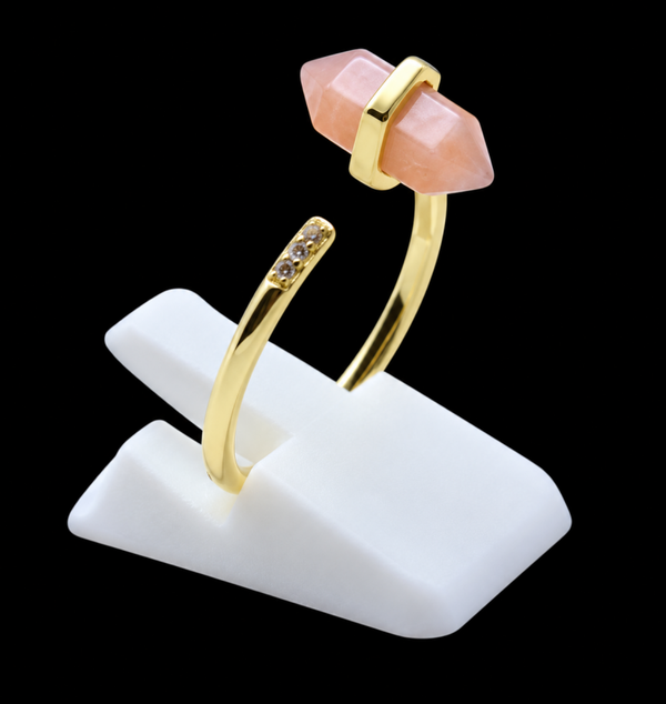 Bague Argent 925 Pierre de Soleil Pointe