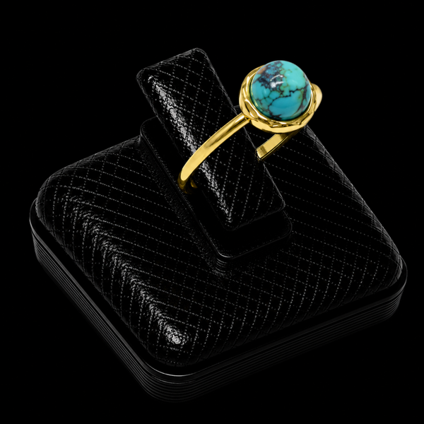 Bague Argent 925 Turquoise Ronde