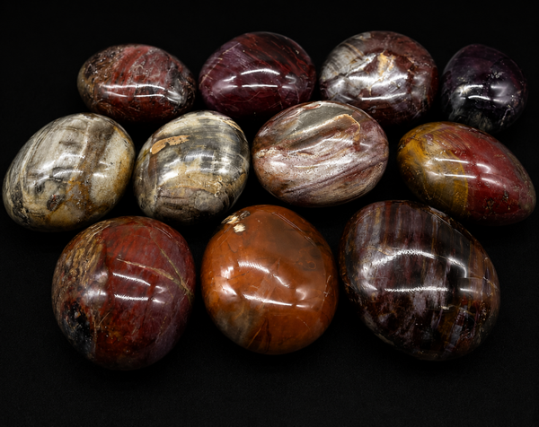 Bois Fossile 'A' Galets roulés Lots  ×3