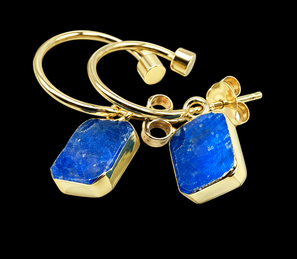 Boucles d'oreilles Argent 925 'Arche Doré' - Apatite
