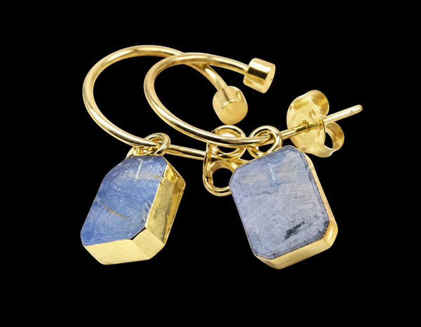 Boucles d'oreilles Argent 925 'Arche Doré' - Labradorite