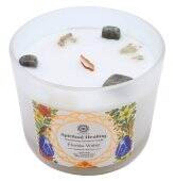 Bougie Green Tree 'Guérison Spirituelle' Lapis Lazuli + Agua Florida 256g