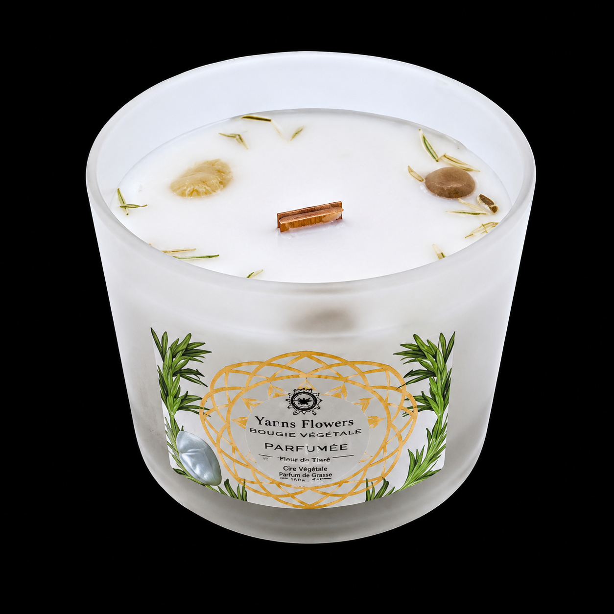 Bougie Green Tree 'Phases de la Lune' Pierre de Lune + Ylang Ylang 256g