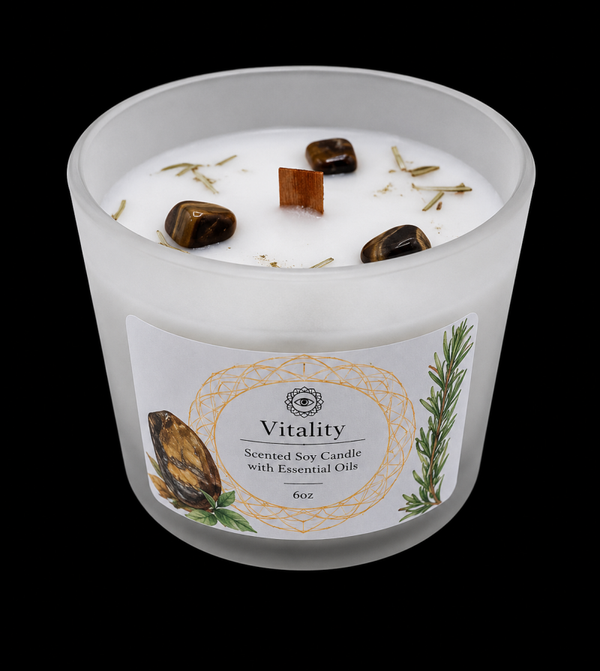 Bougie Green Tree 'Vitalité' Oeil de Tigre + Gingembre doux 256g