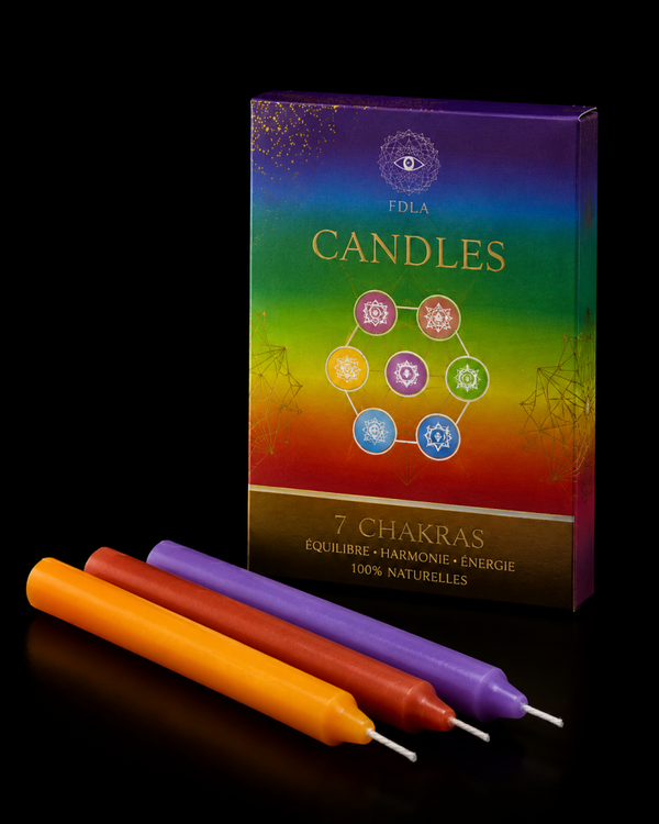 Bougies Rituel 7 Chakras - 7pcs