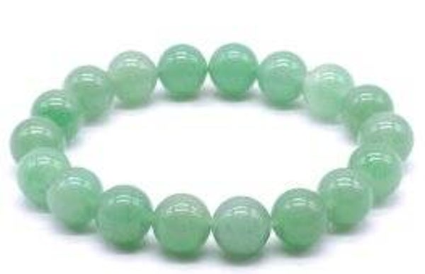 Bracelet Aventurine Verte perles 10mm