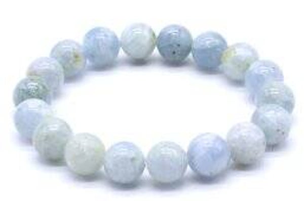 Bracelet Celestine 'AA' perles 10mm