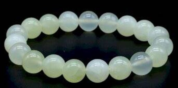 Bracelet Jade Verte perles 10mm