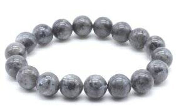 Bracelet Larvikite perles 10mm