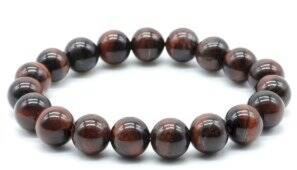 Bracelet Oeil de Taureau perles 10mm
