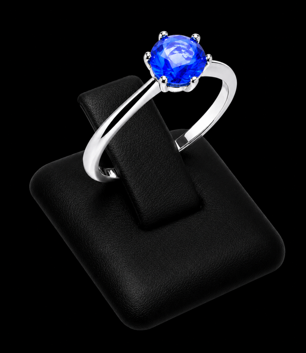 Bague Argent 925 'Rond Sublime' - Lapis Lazuli