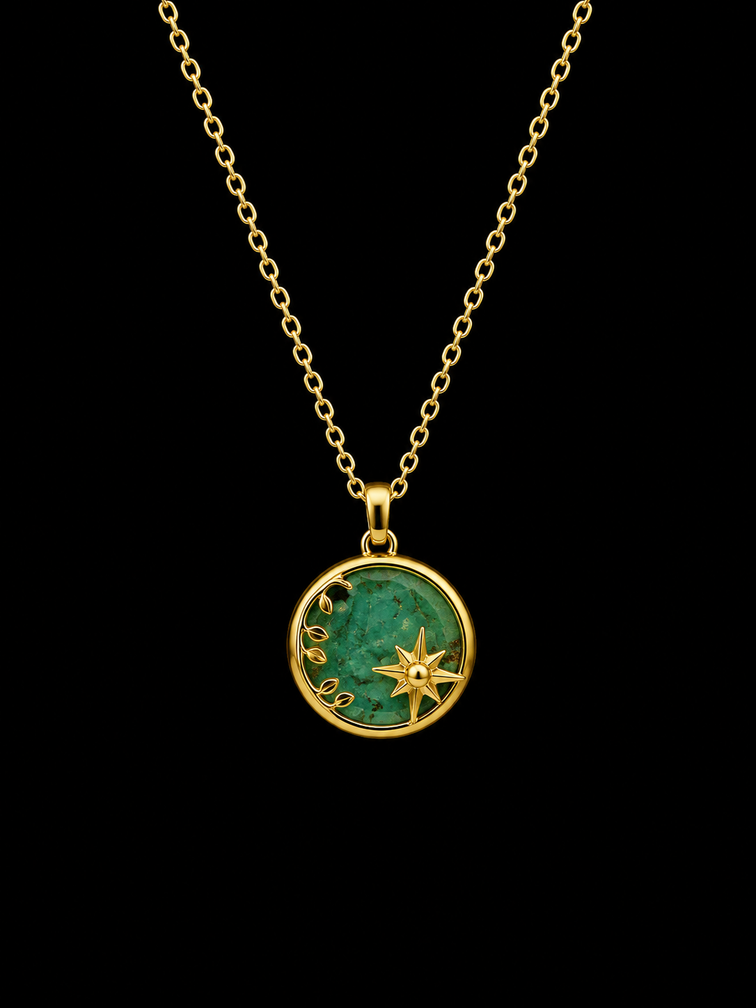 Collier Argent 925 Amazonite & Etoiles
