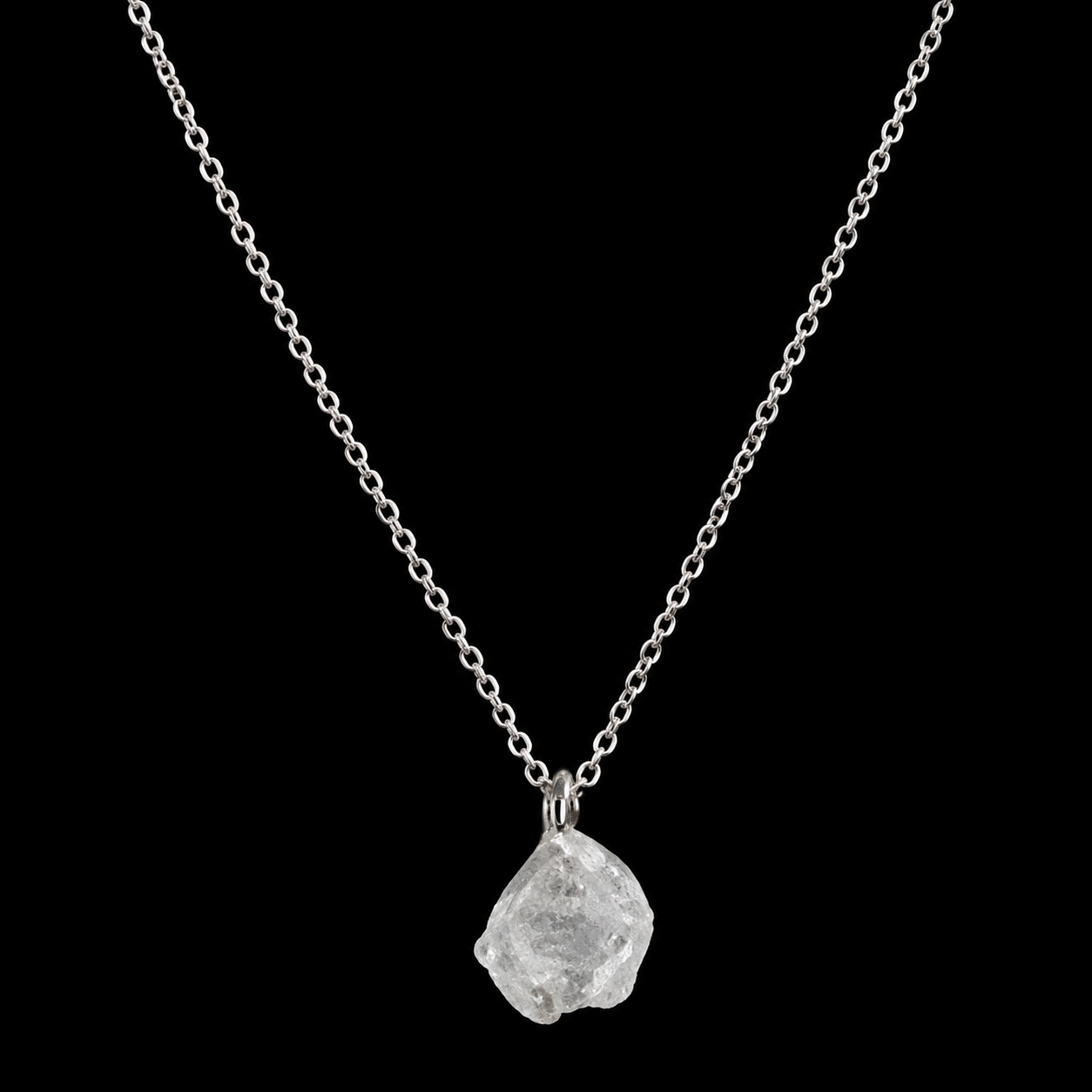 Collier Argent 925 'Cristal Sauvage' - Pierre de Lune