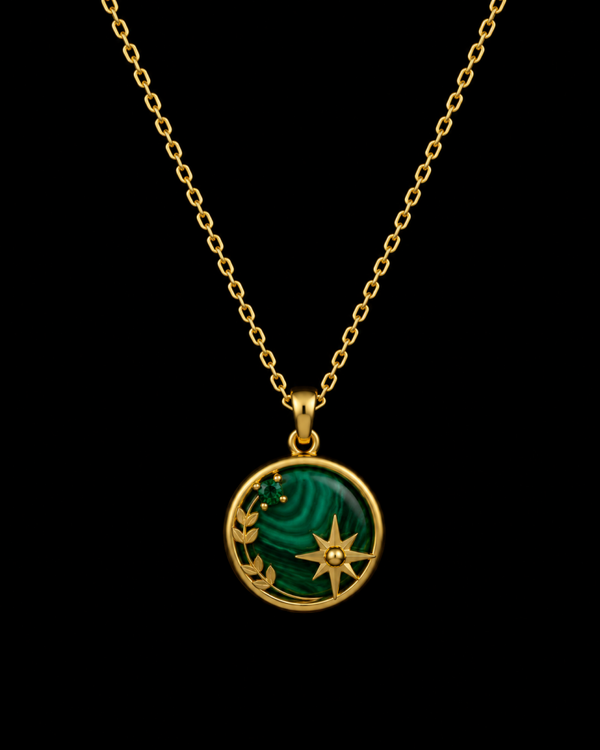 Collier Argent 925 Turquoise & Etoiles