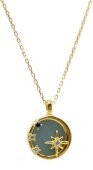 Collier Argent 925 Aigue Marine & Etoiles