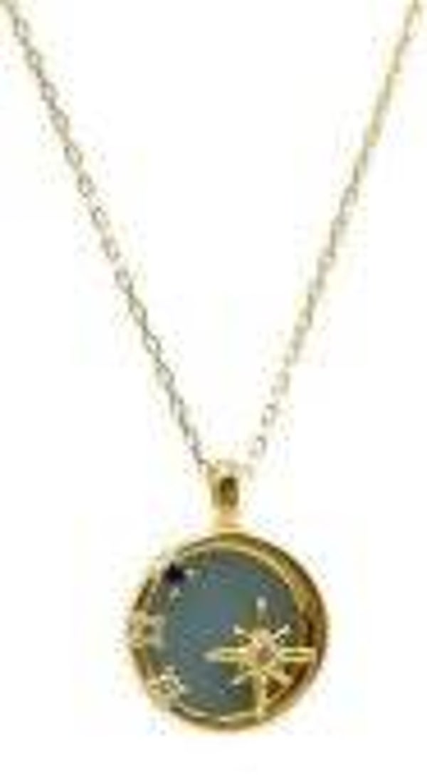Collier Argent 925 Aigue Marine & Etoiles