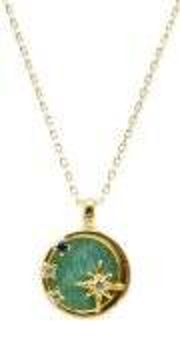 Collier Argent 925 Amazonite & Etoiles