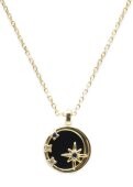 Collier Argent 925 Onyx & Etoiles