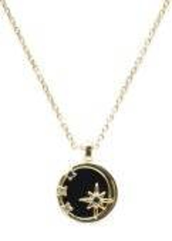 Collier Argent 925 Onyx & Etoiles