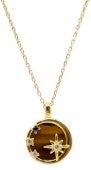 Collier Argent 925 Oeil de Tigre & Etoiles