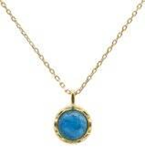 Collier Argent 925 Apatite Ronde