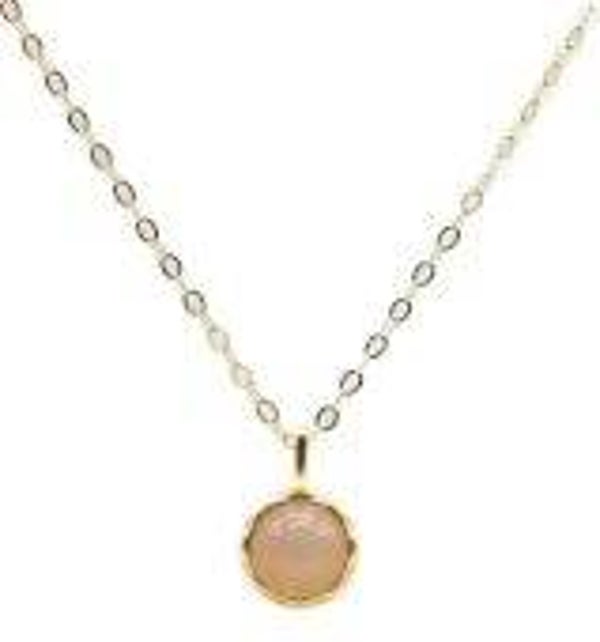 Collier Argent 925 Pierre de Soleil Ronde