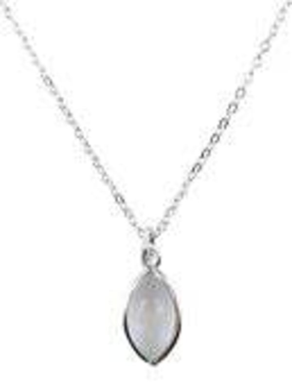 Collier Argent 925 'Larme Argentée' - Pierre de Lune