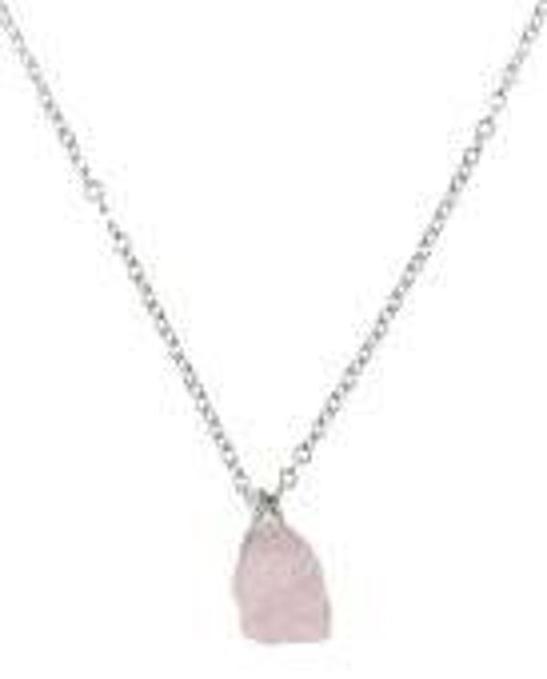 Collier Argent 925 'Cristal Sauvage' - Quartz Rose