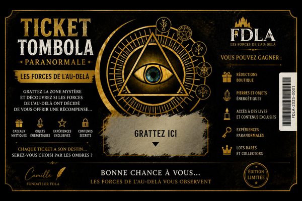 🎟️🔮 Ticket Tombola Paranormale – Les Forces de l’Au-delà