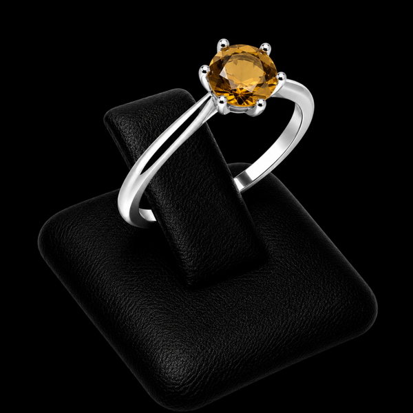 Bague Argent 925 'Rond Sublime' - Oeil de Tigre