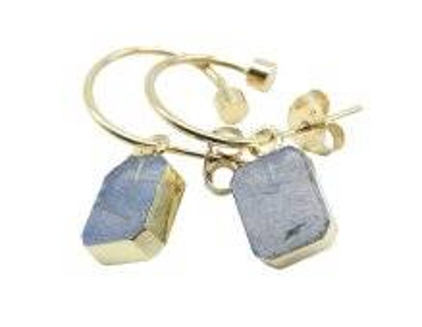 Boucles d'oreilles Argent 925 'Arche Doré' - Labradorite