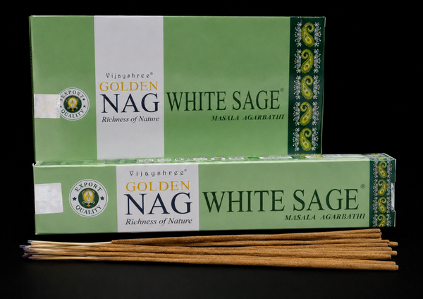 Encens Golden Nag Sauge Blanche 15g