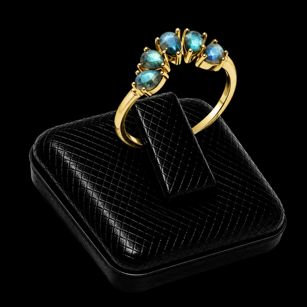 Bague Argent 925 Turquoise Diadème