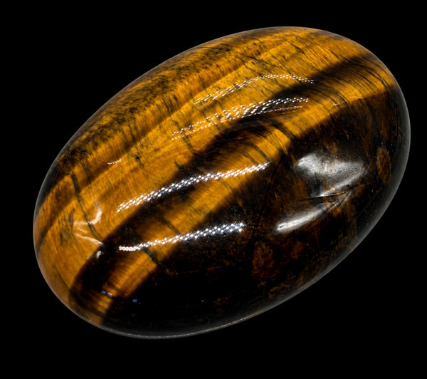 Galet Roulé XL Oeil de Tigre 6cm