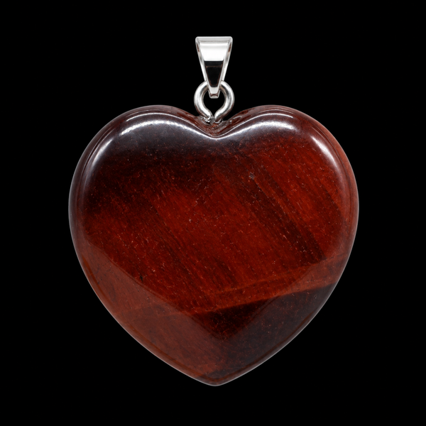 Pendentif Coeur Oeil de Taureau 2.5cm