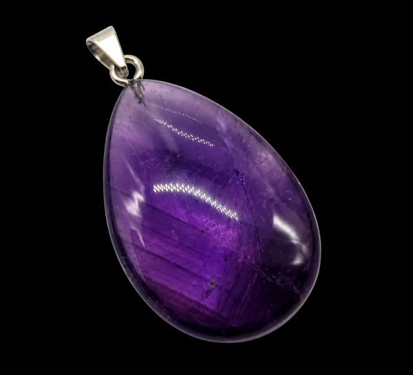 Pendentif Larme Améthyste 3cm