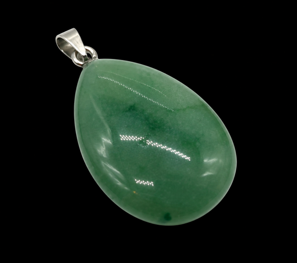 Pendentif Larme Aventurine Verte 3cm