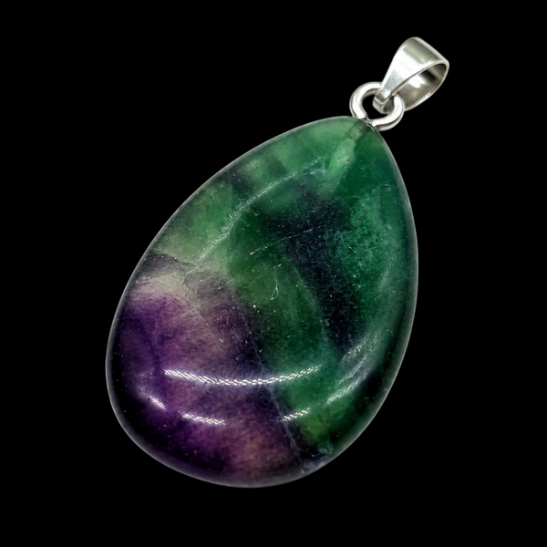 Pendentif Larme Fluorite 3cm