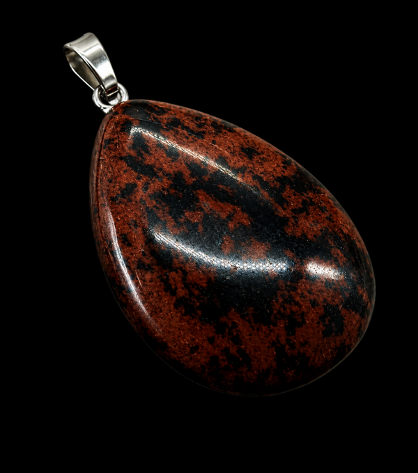 Pendentif Larme Obsidienne Mahogany 3cm