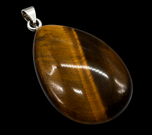 Pendentif Larme Oeil de Tigre 3cm