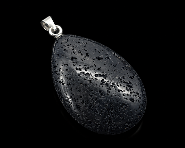 Pendentif Larme Pierre de Lave 3cmPTL-LAV