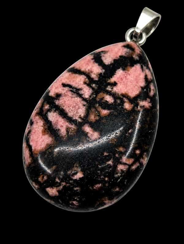 Pendentif Larme Rhodonite 3cm