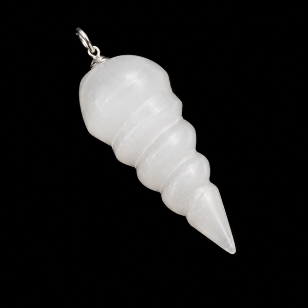 Pendentif Monolithe Sélénite Torsadé 3cm PTS20