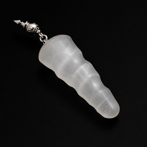 Pendentif Torsadé Sélénite 4cm