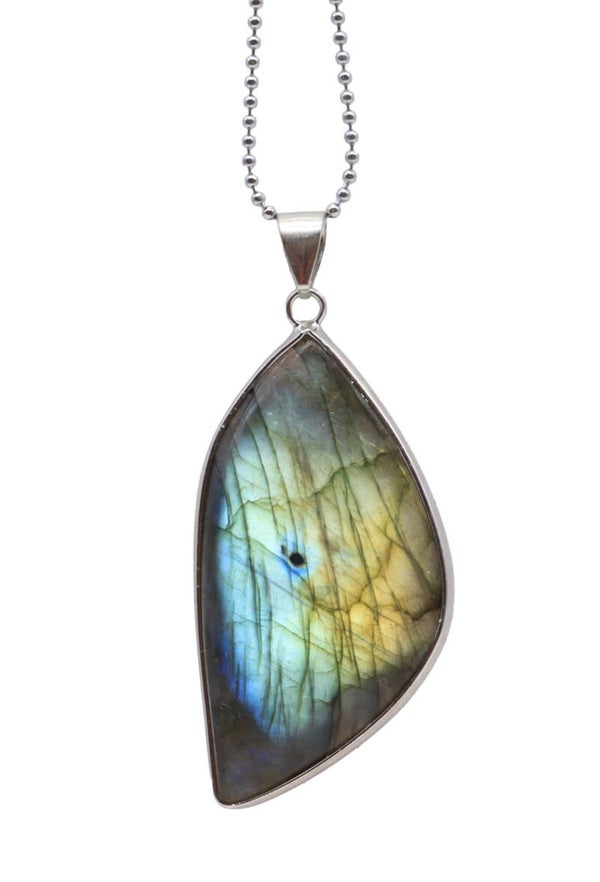 Pendentif Labradorite Forme Libre 5cm