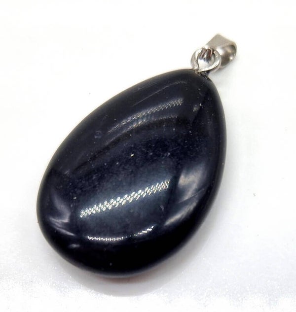 Pendentif Larme Obsidienne Noire 4cm PTL-OBB